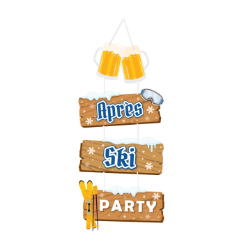 Apres ski deurdecoratie borden
