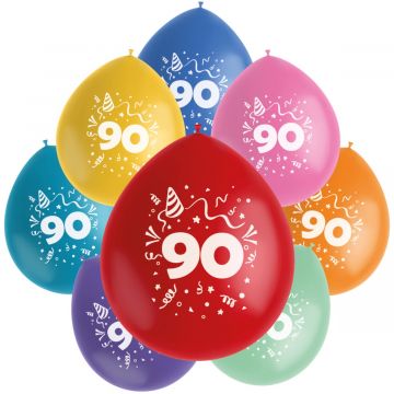 Ballon 90 jaar, 8 st