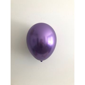 Chroom ballon paars, 10 st