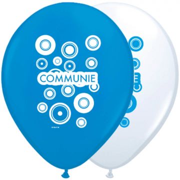 Communie ballon blauw