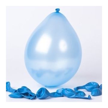 ballon licht blauw metallic