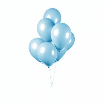 Ballonnen baby blauw, 10 st