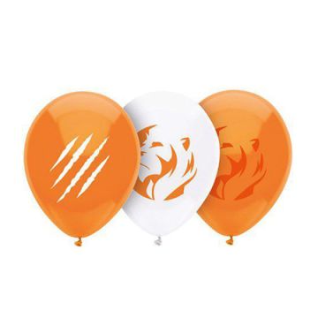 Ballonnen oranje leeuw wk, 8st