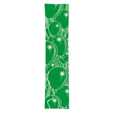 Banner carnaval ballon groen 