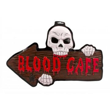 Blood Cafe deurbord