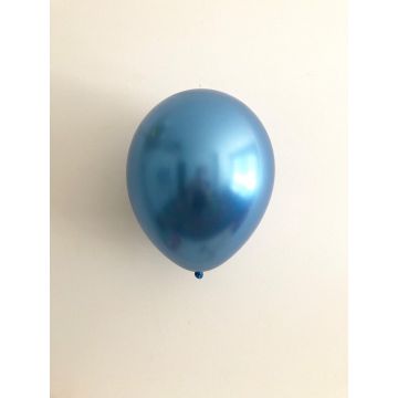 Chroom ballon blauw, 10 st