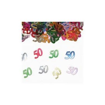 Confetti 50 jaar verjaardag. 