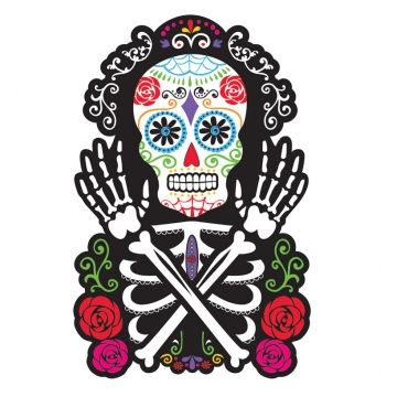 Deurbord Day of the Dead