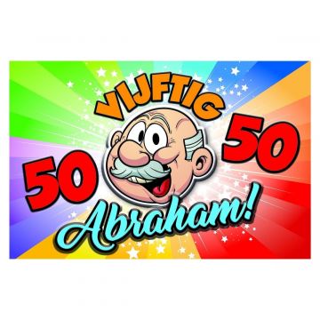 Deurbord Abraham 50 jaar