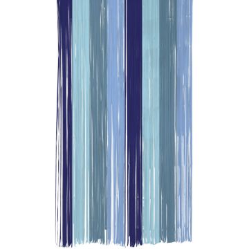 Deurgordijn blauw