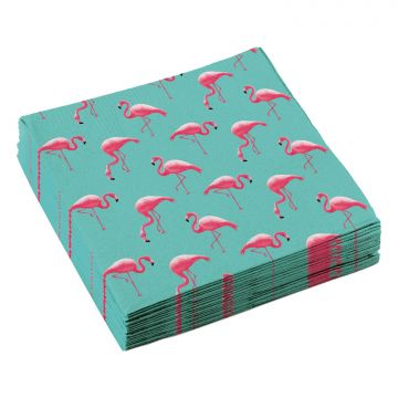 Flamingo servet 20 stuks.