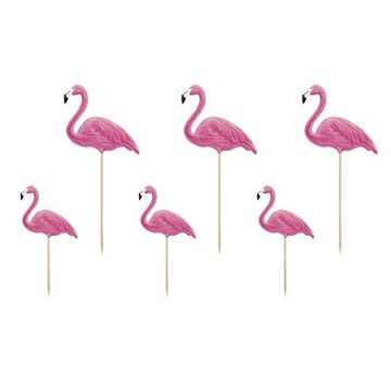 Flamingo toppers, 6 st