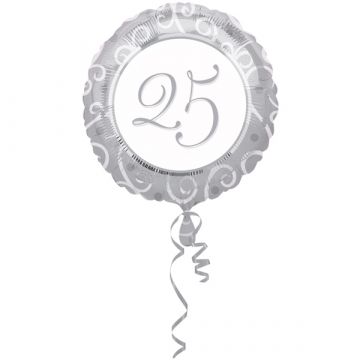 Folie ballon 25 jaar getrouwd