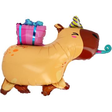Folieballon Capybara verjaardag