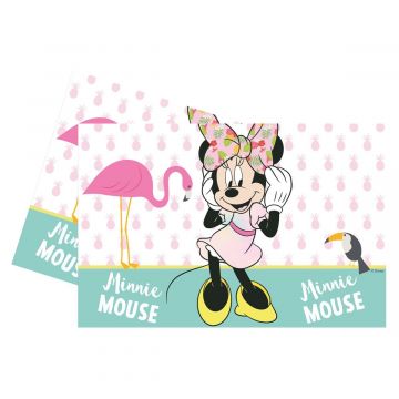 Tafelkleed Minnie Mouse pastel tropical