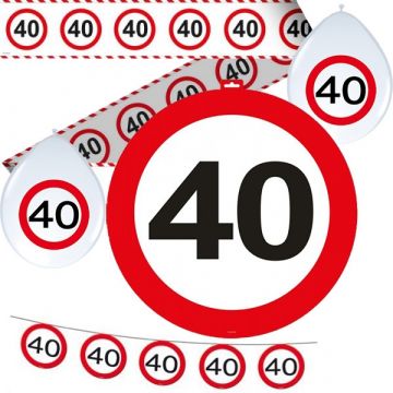 Feestpakket 40 jaar verkeersbord