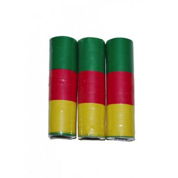 Serpentines rood geel groen caranval