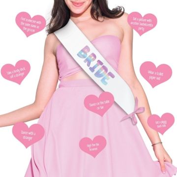 Sjerp Bride to be met opdrachtstickers
