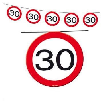 Slinger 30 jaar verkeersbord