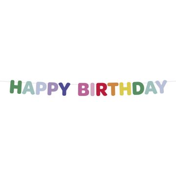 Vilt Happy Birthday slinger